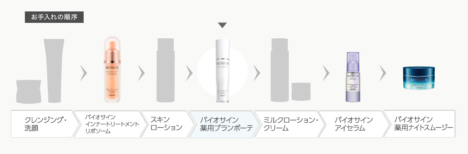 お手入れの順序
