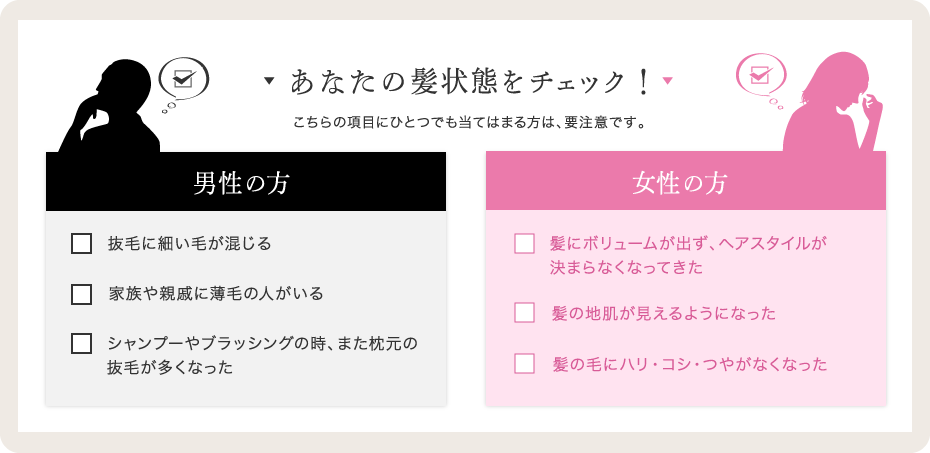 あなたの髪状態をチェック！