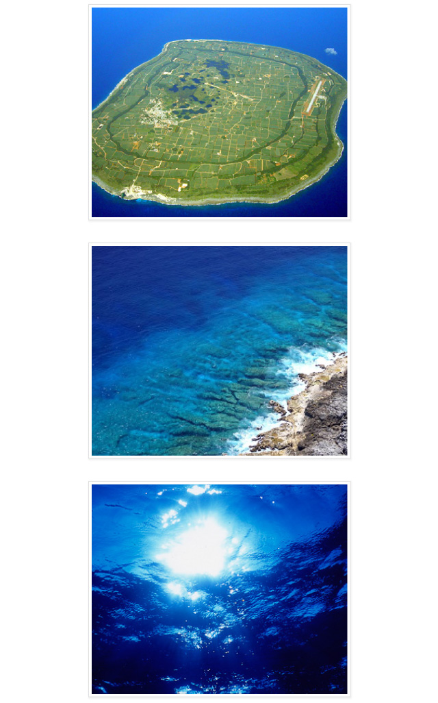 世界で有数の透明度を誇る海水を使用イメージ