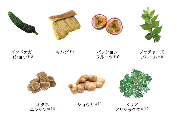 7つの植物エキスイメージ