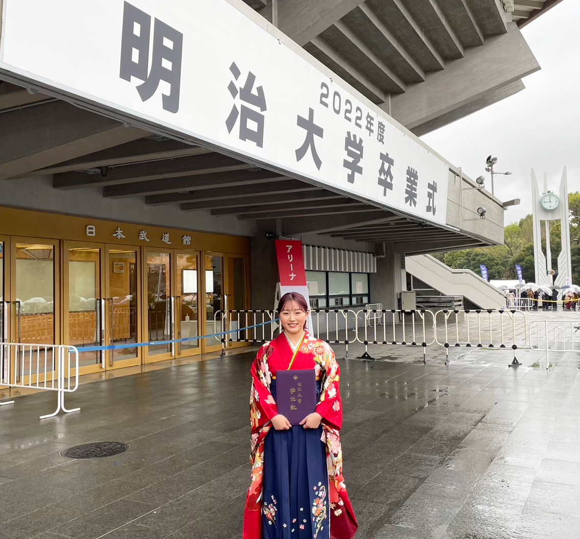 樋口選手の卒業式